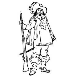 Coloring pages: Musketeer - Free Printable Coloring Pages