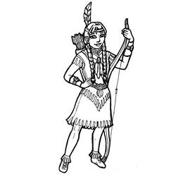 Native American (Characters) coloring page #148997 to print and color