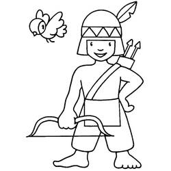 Native American (Characters) coloring page #181232 to print and color