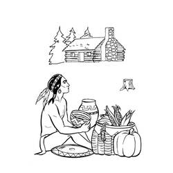 Native American (Characters) coloring page #181235 to print and color