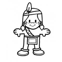 Native American (Characters) coloring page #181251 to print and color