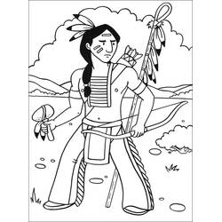 Native American (Characters) coloring page #181256 to print and color
