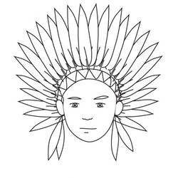 Native American (Characters) coloring page #181258 to print and color