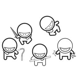 Coloring page: Ninja (Characters) #147934 - Printable coloring pages