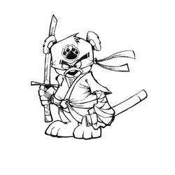 Coloring page: Ninja (Characters) #148338 - Printable coloring pages