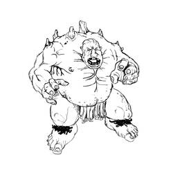 Coloring page: Ogre (Characters) #102848 - Printable coloring pages