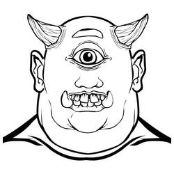 Coloring page: Ogre (Characters) #102868 - Printable coloring pages