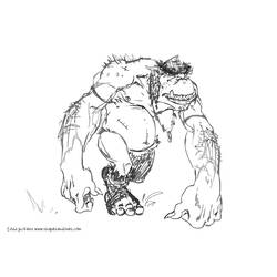 Coloring page: Ogre (Characters) #102881 - Printable coloring pages