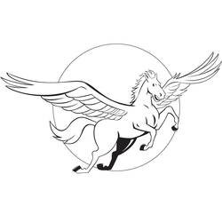 Coloring pages: Pegasus - Free Printable Coloring Pages