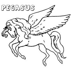 Pegasus (Characters) coloring page #209078 to print and color