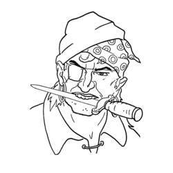 Coloring page: Pirate (Characters) #105157 - Free Printable Coloring Pages