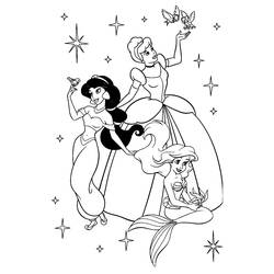 Coloring page: Princess (Characters) #85185 - Free Printable Coloring Pages