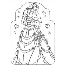 Coloring page: Princess (Characters) #85189 - Free Printable Coloring Pages