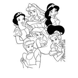 Coloring page: Princess (Characters) #85210 - Free Printable Coloring Pages