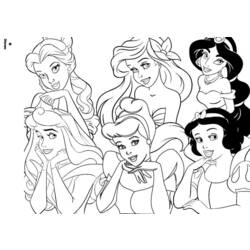 Coloring page: Princess (Characters) #85214 - Printable coloring pages