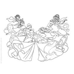 Coloring page: Princess (Characters) #85349 - Free Printable Coloring Pages