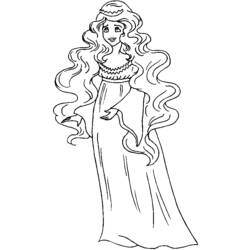 Coloring page: Princess (Characters) #85370 - Free Printable Coloring Pages