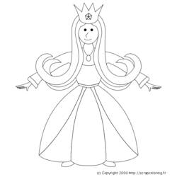 Coloring page: Princess (Characters) #85374 - Free Printable Coloring Pages