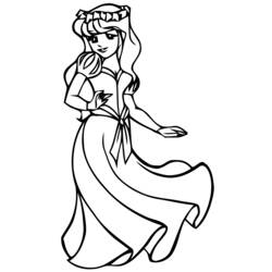 Coloring page: Princess (Characters) #85382 - Free Printable Coloring Pages