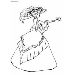Coloring page: Princess (Characters) #85517 - Free Printable Coloring Pages