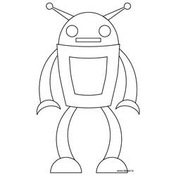 Coloring page: Robot (Characters) #106571 - Printable coloring pages