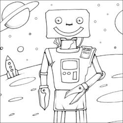 Coloring page: Robot (Characters) #106576 - Free Printable Coloring Pages