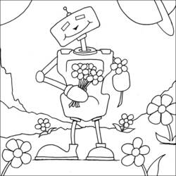 Coloring page: Robot (Characters) #106596 - Free Printable Coloring Pages