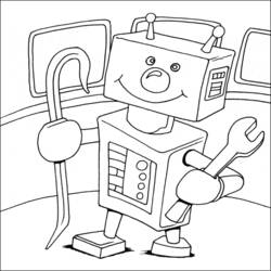 Coloring page: Robot (Characters) #106597 - Free Printable Coloring Pages