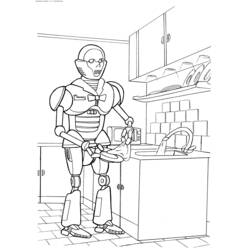 Coloring page: Robot (Characters) #106602 - Free Printable Coloring Pages