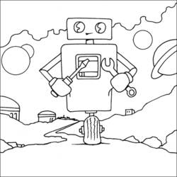 Coloring page: Robot (Characters) #106611 - Free Printable Coloring Pages
