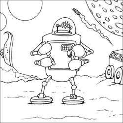 Coloring page: Robot (Characters) #106625 - Free Printable Coloring Pages