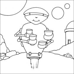 Coloring page: Robot (Characters) #106642 - Free Printable Coloring Pages