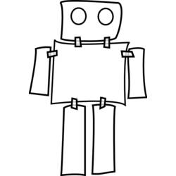 Coloring page: Robot (Characters) #106649 - Free Printable Coloring Pages