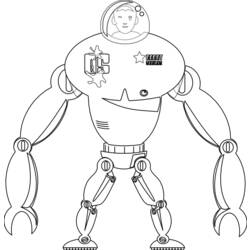 Coloring page: Robot (Characters) #106651 - Free Printable Coloring Pages
