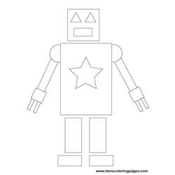 Coloring page: Robot (Characters) #106655 - Printable coloring pages