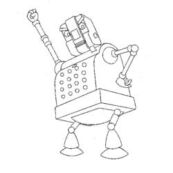 Coloring page: Robot (Characters) #106676 - Free Printable Coloring Pages