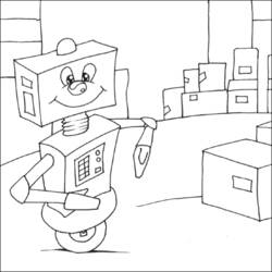 Coloring page: Robot (Characters) #106678 - Free Printable Coloring Pages