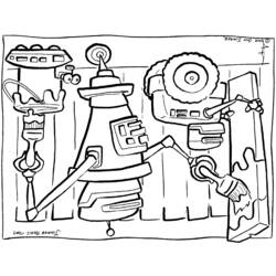 Coloring page: Robot (Characters) #106696 - Free Printable Coloring Pages