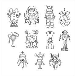 Coloring page: Robot (Characters) #106697 - Free Printable Coloring Pages