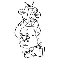 Coloring page: Robot (Characters) #106785 - Free Printable Coloring Pages