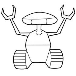 Robot (Characters) coloring page #178920 to print and color