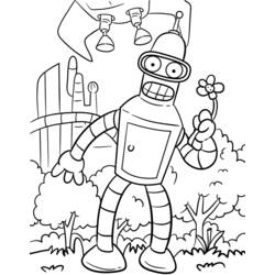 Robot (Characters) coloring page #219003 to print and color