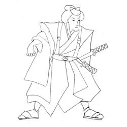 Coloring page: Samurai (Characters) #107270 - Printable coloring pages