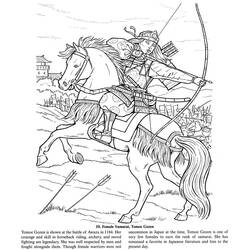 Coloring page: Samurai (Characters) #107277 - Printable coloring pages