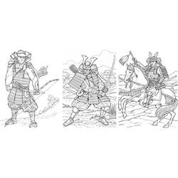 Coloring page: Samurai (Characters) #107291 - Printable coloring pages