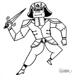 Coloring page: Samurai (Characters) #107300 - Free Printable Coloring Pages