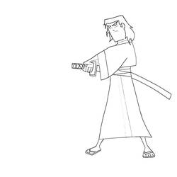 Coloring page: Samurai (Characters) #107306 - Printable coloring pages