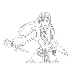 Coloring page: Samurai (Characters) #107325 - Printable coloring pages