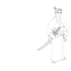 Coloring page: Samurai (Characters) #107383 - Printable coloring pages