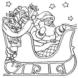 Coloring page: Santa Claus (Characters) #104653 - Free Printable Coloring Pages